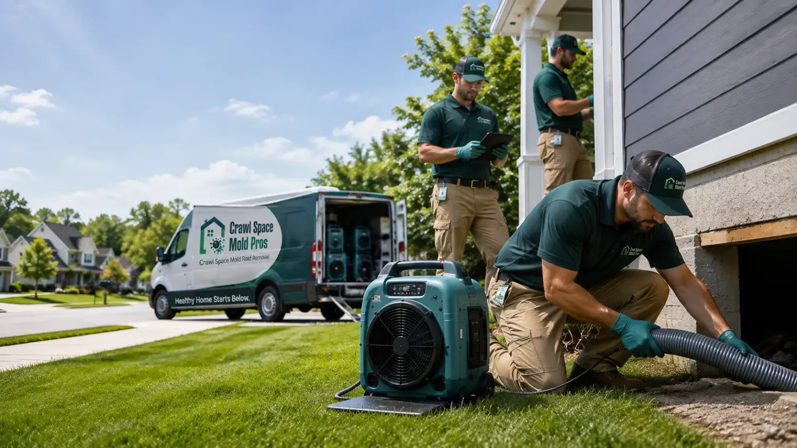 Crawl Space Mold Removal in Houston, OH